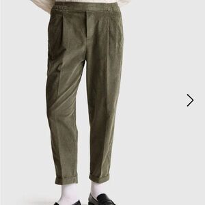 United Colors Of Benetton Olive Green Corduroy Pants